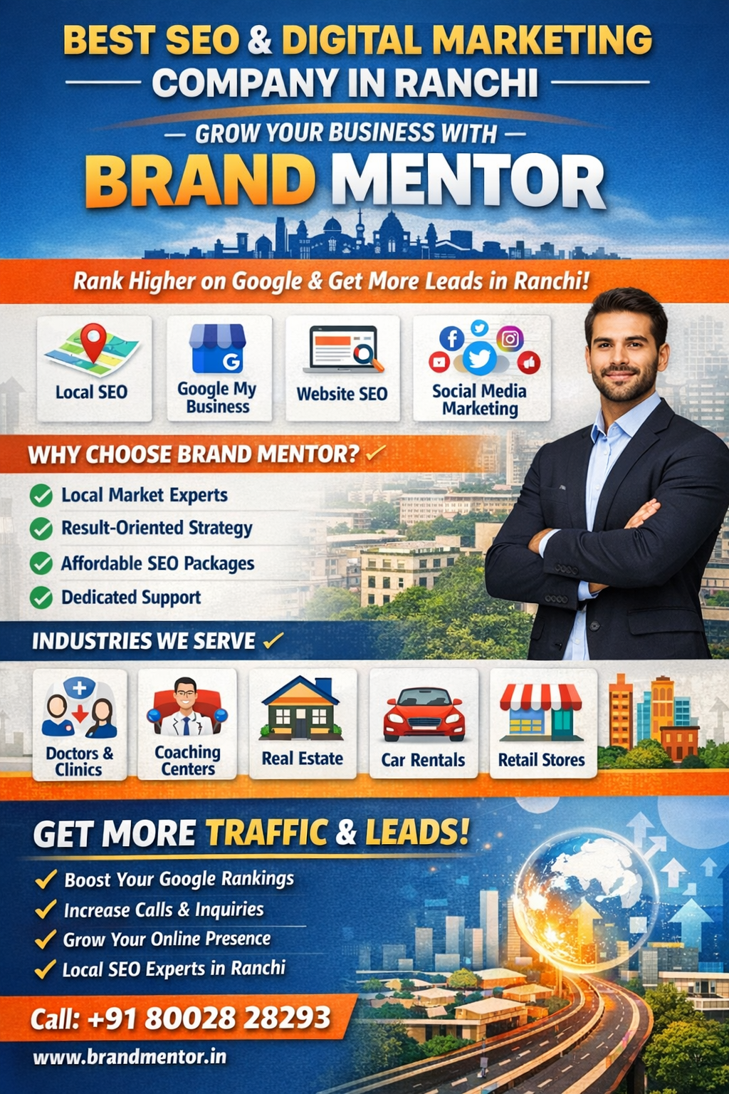Best Digital Marketing Agency in Ranchi – Brand Mentor SEO & GMB Experts
